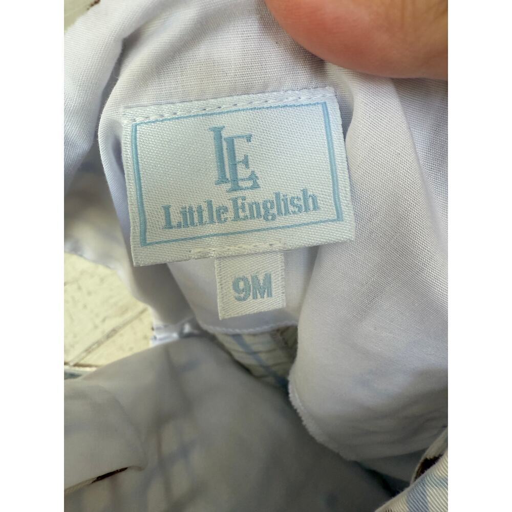 Little English Baby Sleeveless Plaid Romper Size 9M - Picture 3 of 3